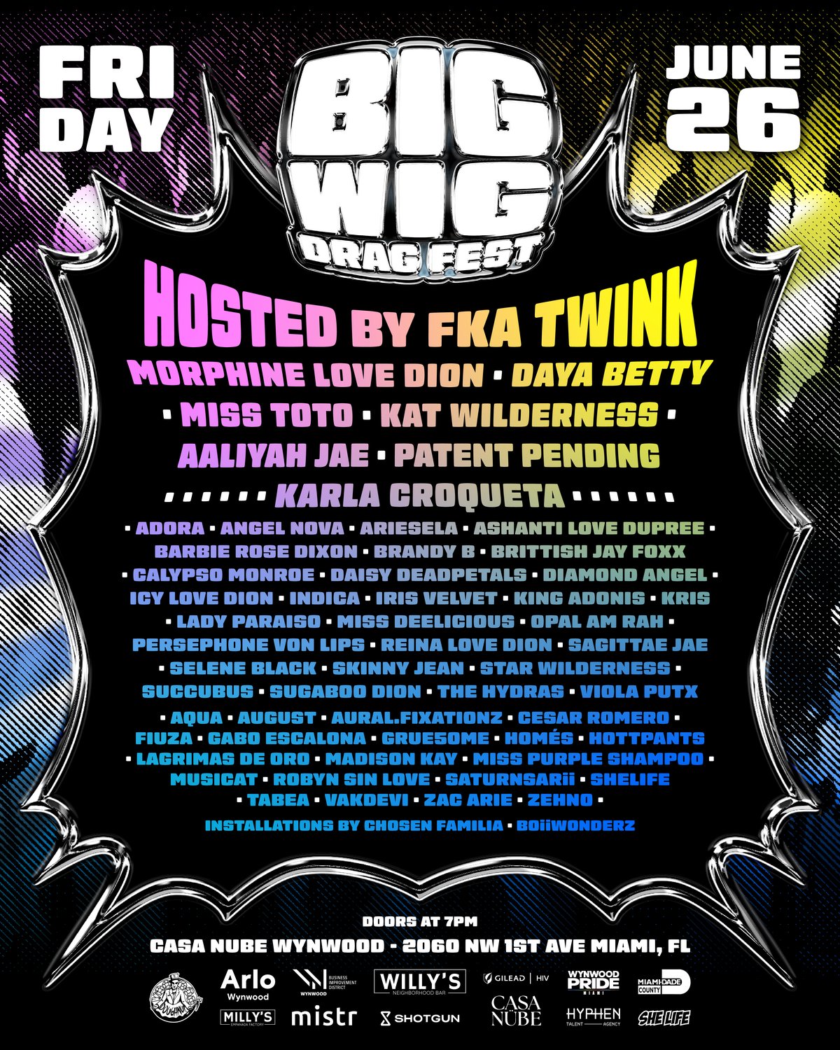 Big Wig Drag Fest 2026 lineup