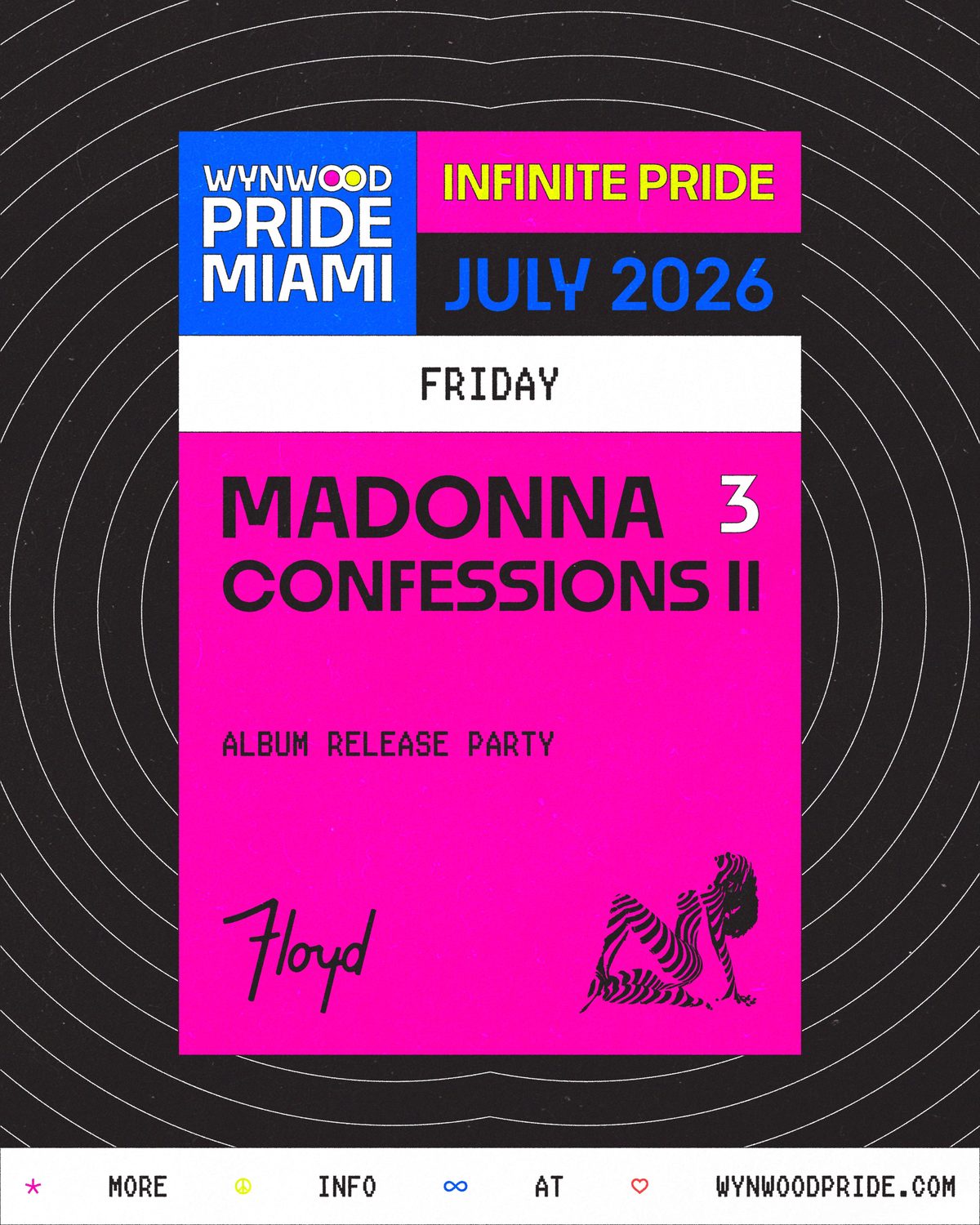 Madonna Confessions II Album Release Party — Friday July 3, 2026 at Floyd Miami